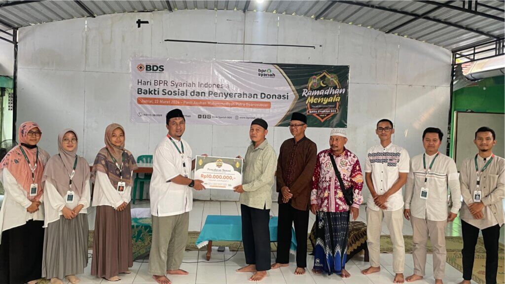 Aksi Kemanusiaan, Bank Syariah Gelar Donasi di Panti Asuhan Muhammadiyah Putra Daarusubusi
